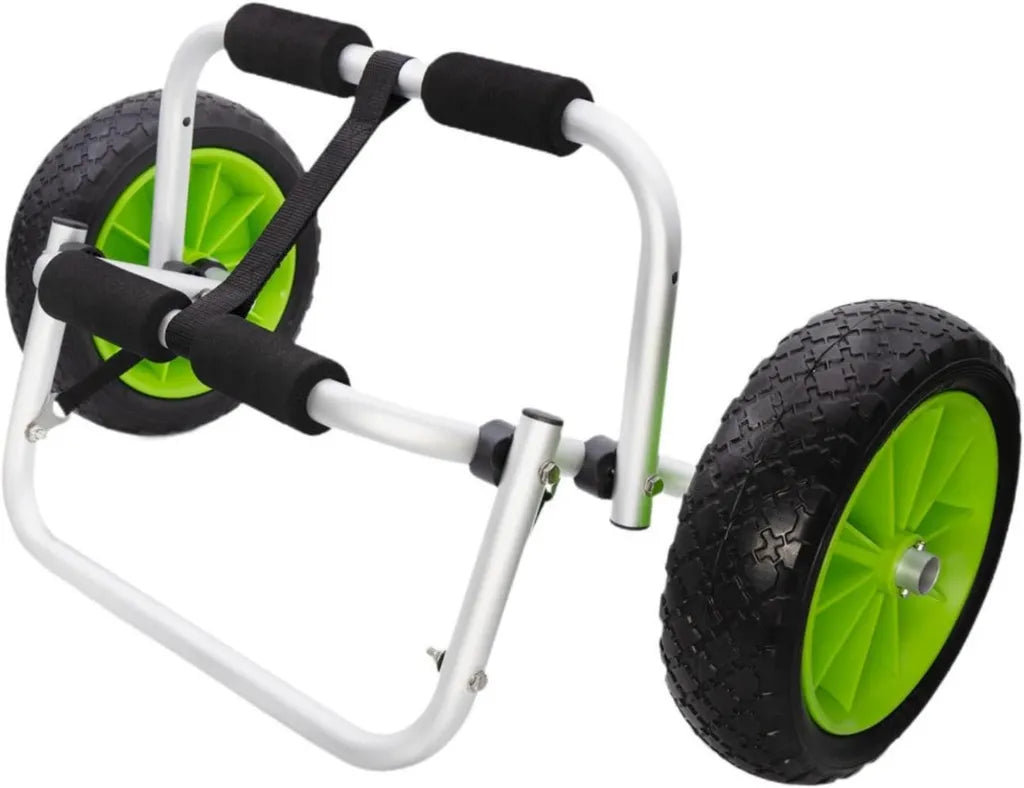 Chariot pliable robuste pour kayak et sports nautiques