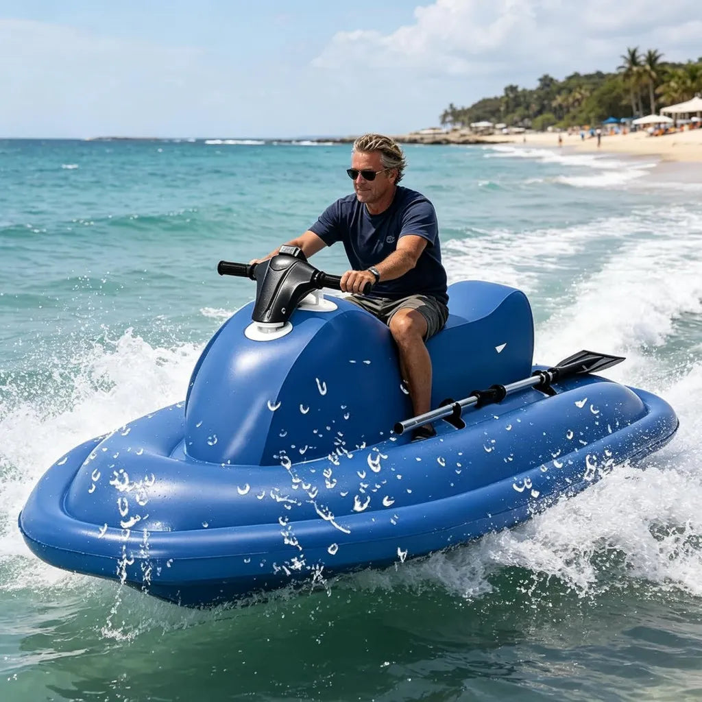 Canot ¨¦lectrique Gonflable avec Batterie Amovible 10000mAh, Moteur pour adultes et enfants, Jet Ski, Plong¨¦e, Natation, Kayak