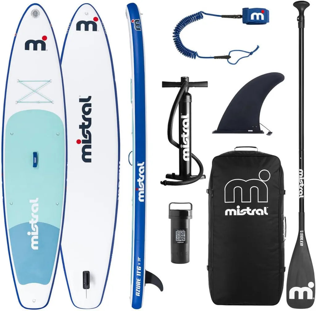 Planche de Paddle Gonflable Azure 11'6 - Pour Famille et Randonn¨¦e