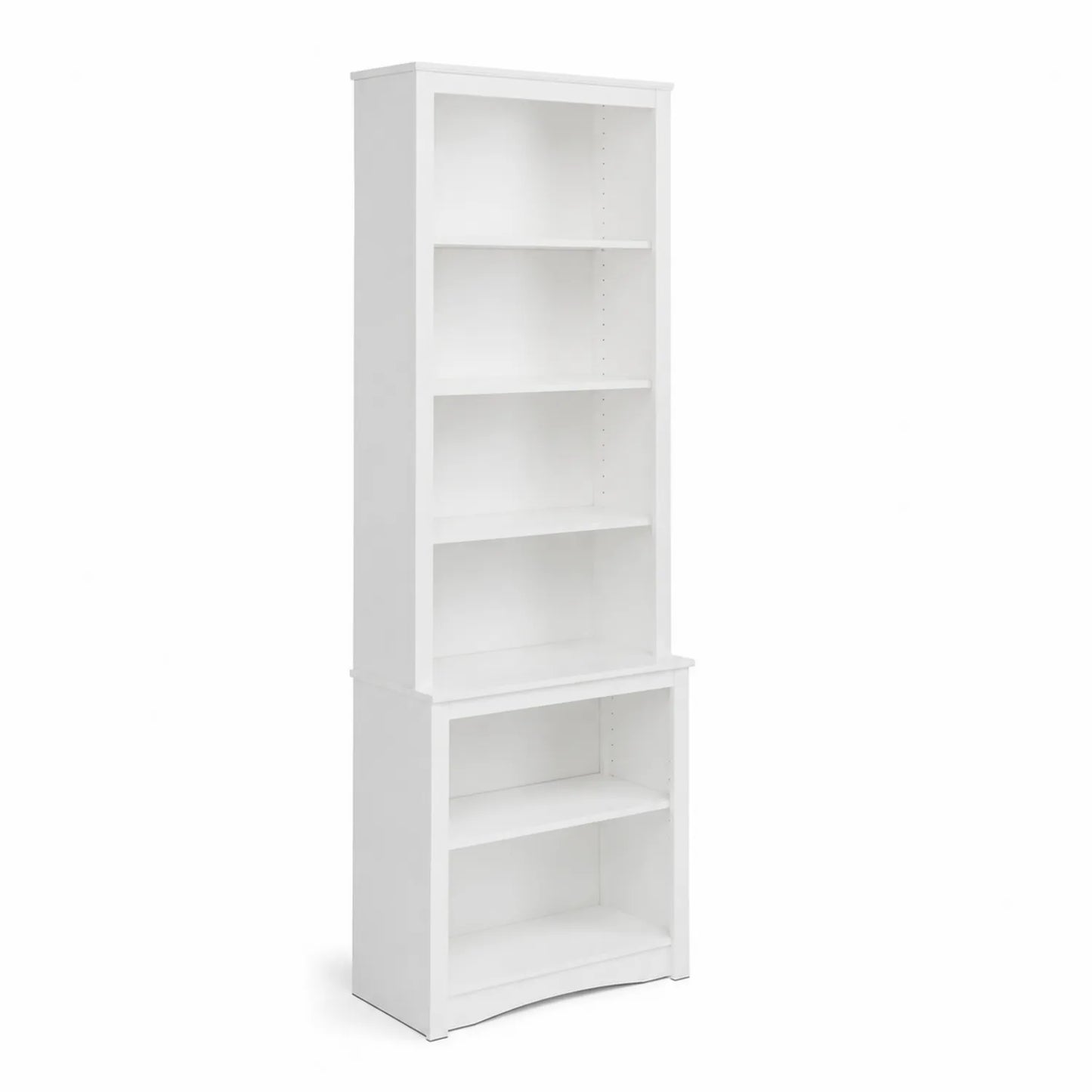 Bibliothèque en bois 5 étagères blanc 180x60x30 cm
