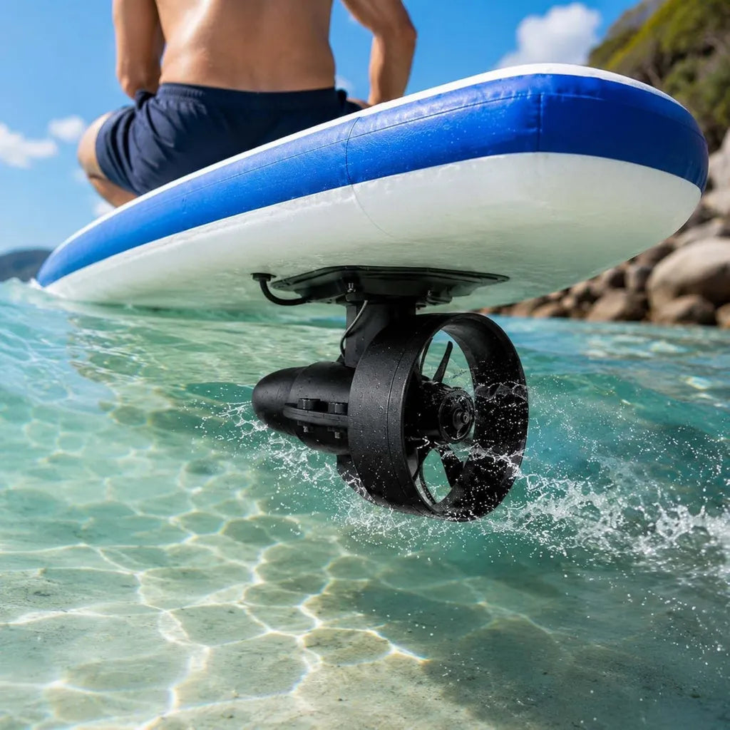 Moteur ¨¦lectrique pour Kayak et Paddle, Propulseur 12V, Aileron Puissant 440 LB, 288W