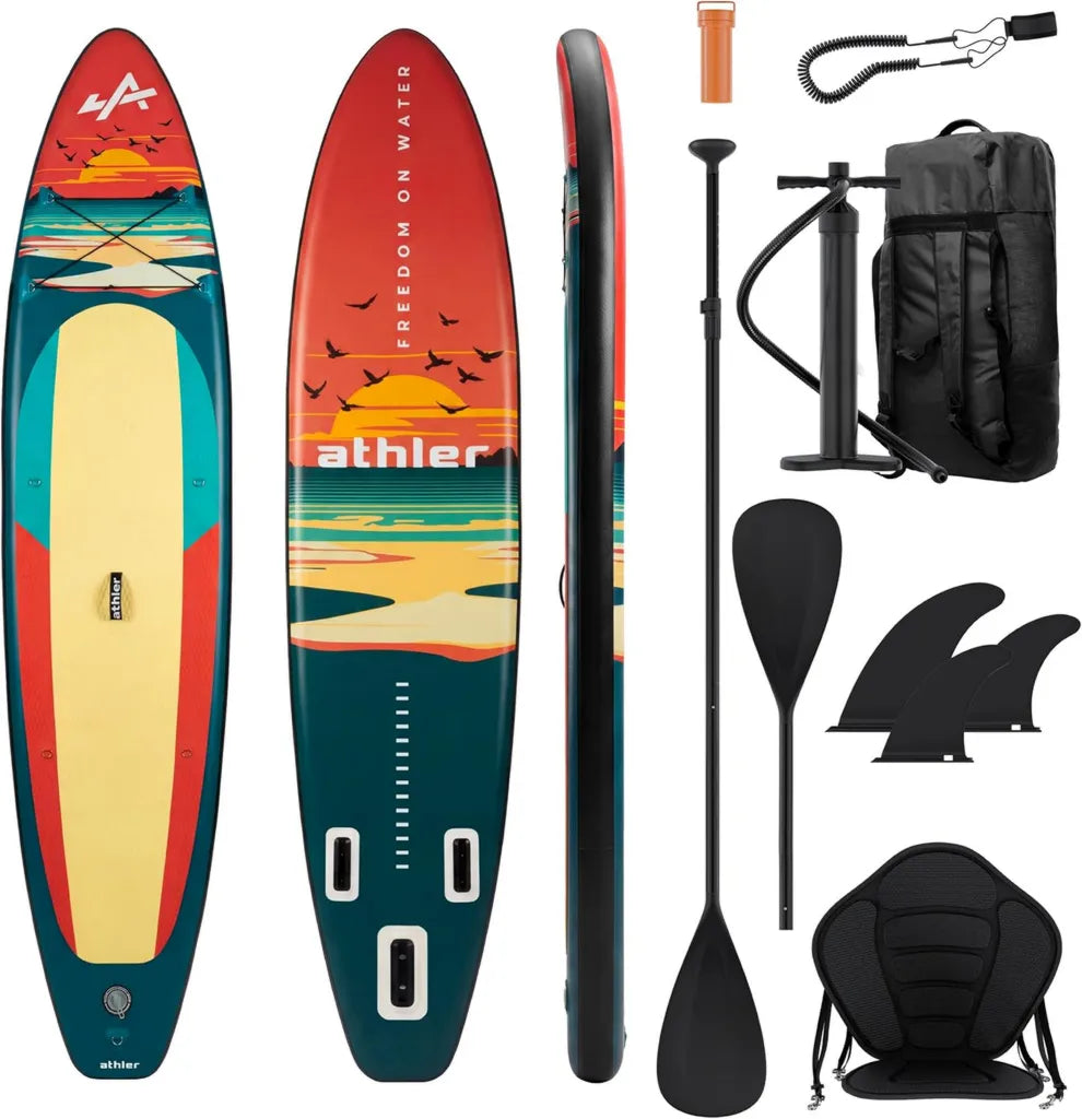 Planche de Paddle Gonflable ATHLER Zander 350 avec Kayak et Accessoires