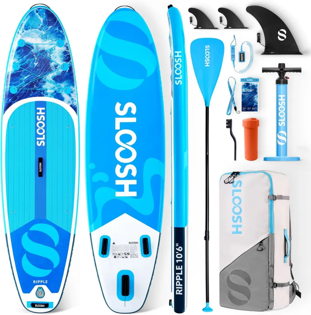 Planche de Paddle Gonflable 10'6' avec Accessoires Complets pour Adultes et Enfants