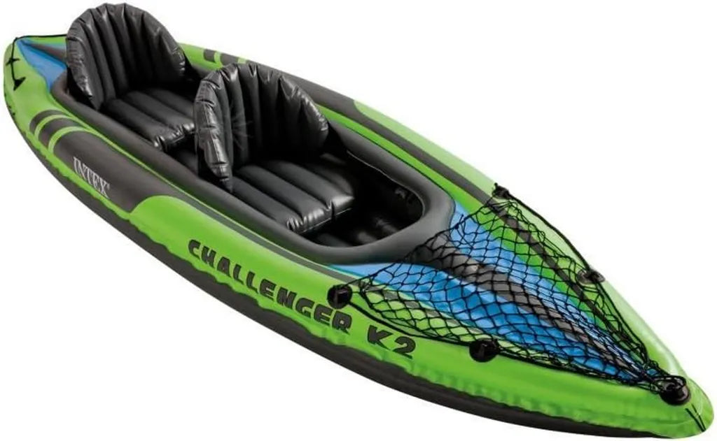 Kayak Gonflable pour 2 Personnes Intex Challenger K2 avec Accessoires, 351 x 76 x 38 cm