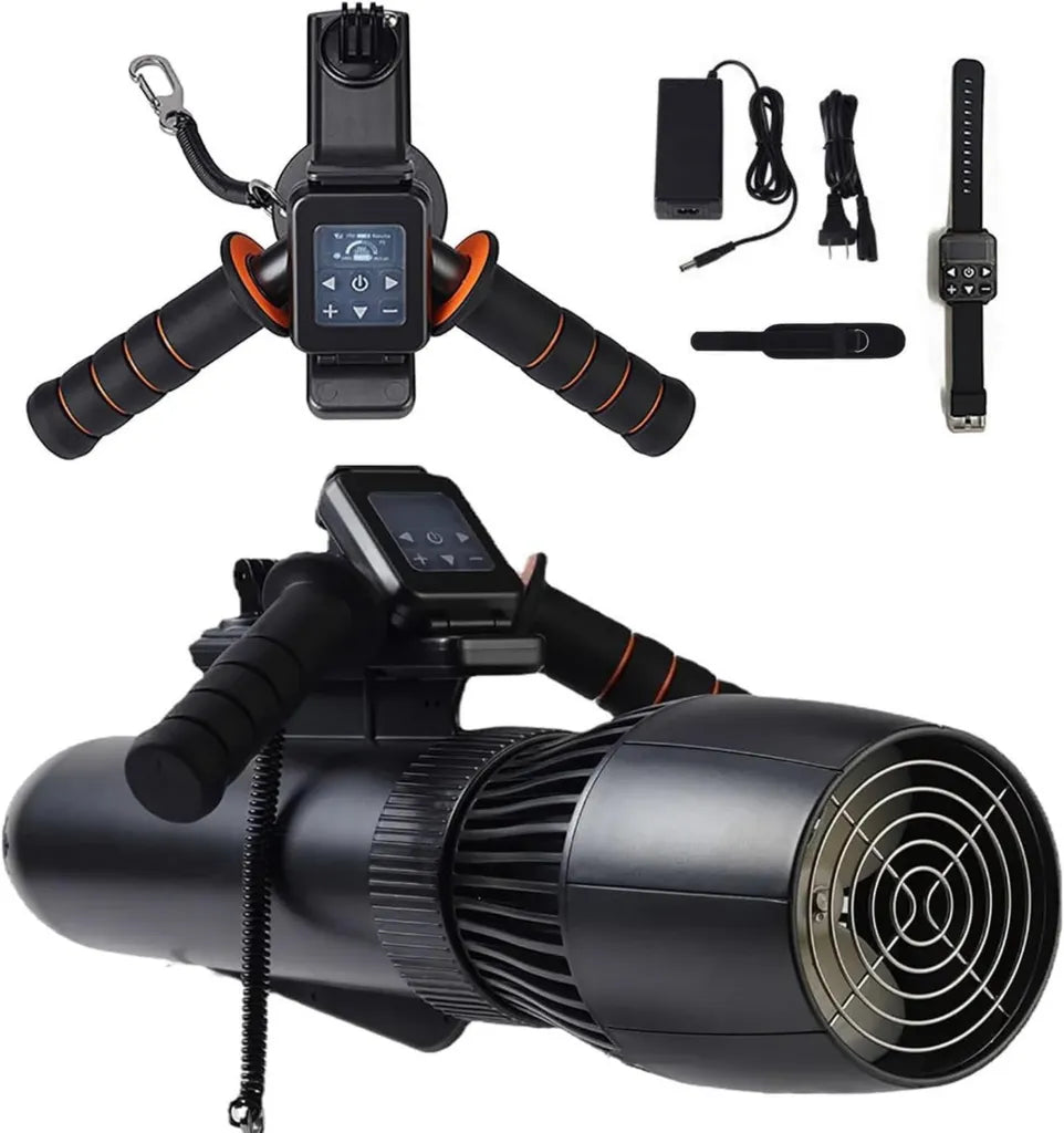 Propulseur sous-marin ¨¦lectrique 130 min, scooter de plong¨¦e 10 km/h pour kayaks et stand-up paddle