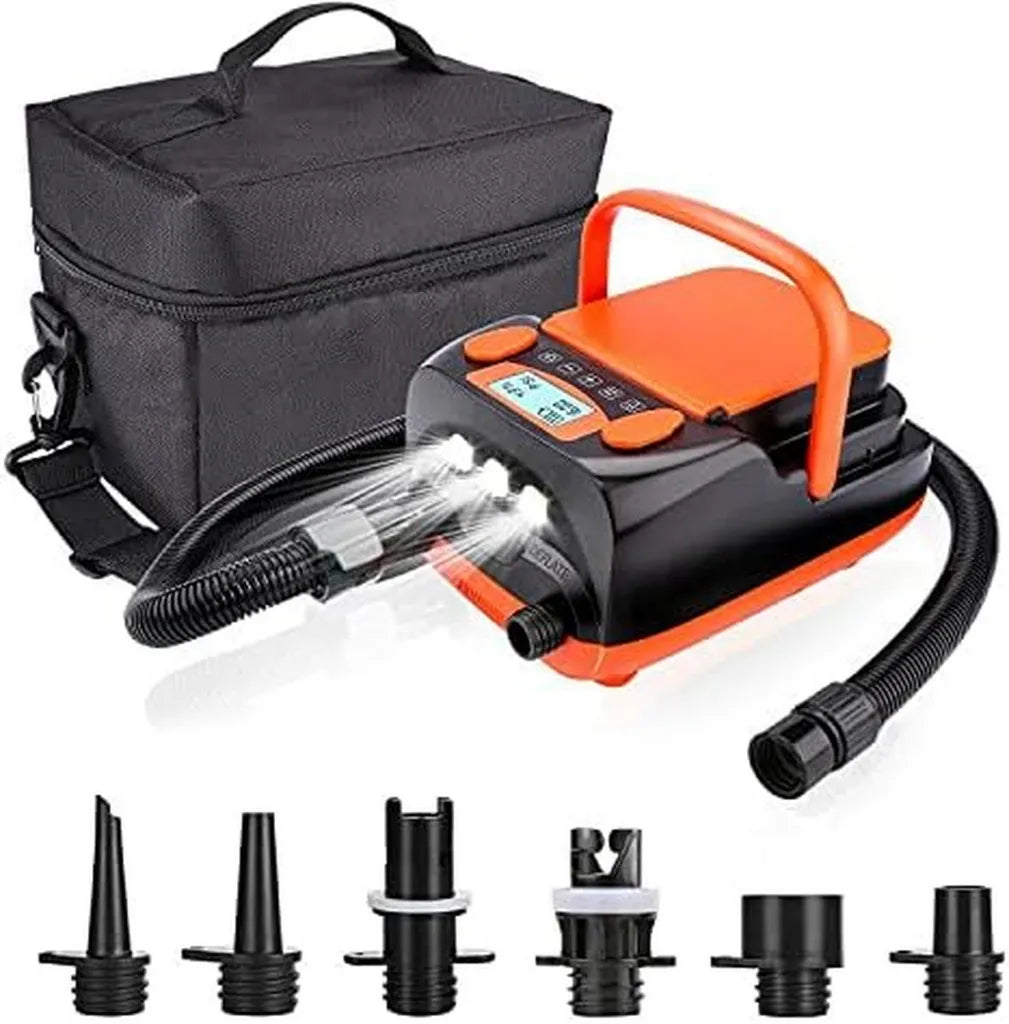 Pompe ¨¤ Air ¨¦lectrique Rechargeable 16 PSI pour Paddleboards, Matelas et Bateaux Gonflables