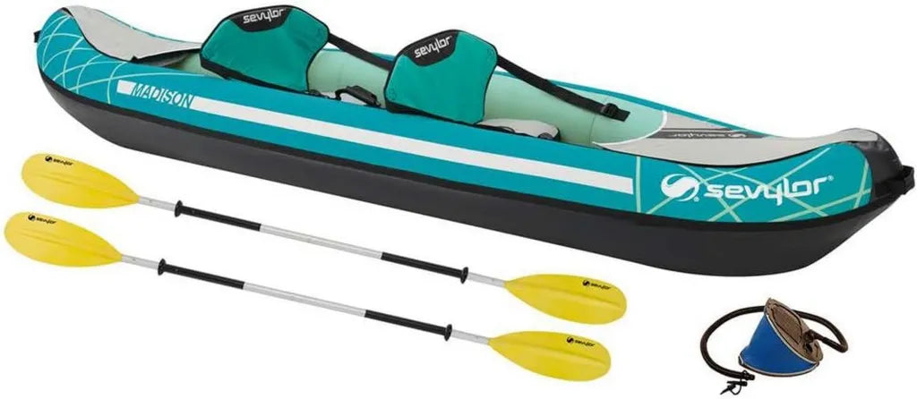 Kayak Gonflable SEVYLOR Madison Kit pour 2 Personnes, Bleu