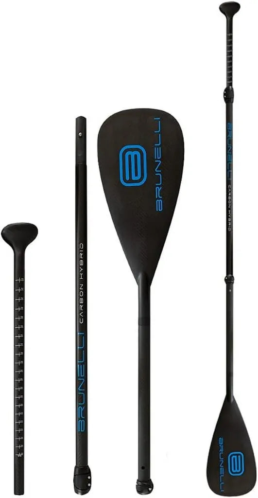 Pagaie SUP en Carbone Brunelli 3 Pi¨¨ces R¨¦glable 180-220 cm Anti-Torsion