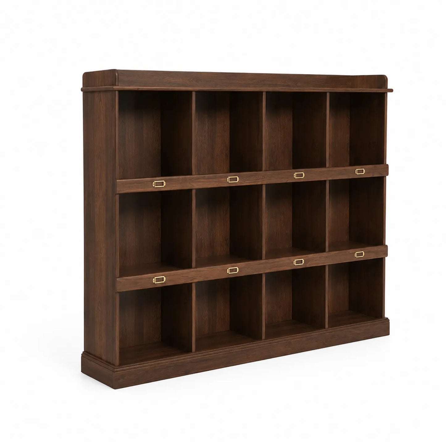 Bibliothèque en bois marron 180x40x160cm