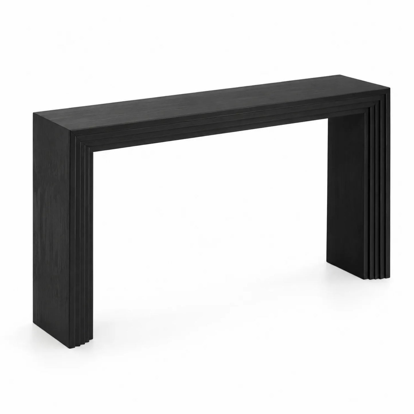 Console en bois noir 120 x 30 x 80 cm