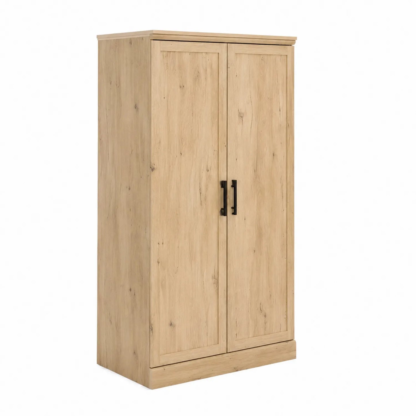 Armoire en bois avec portes en métal