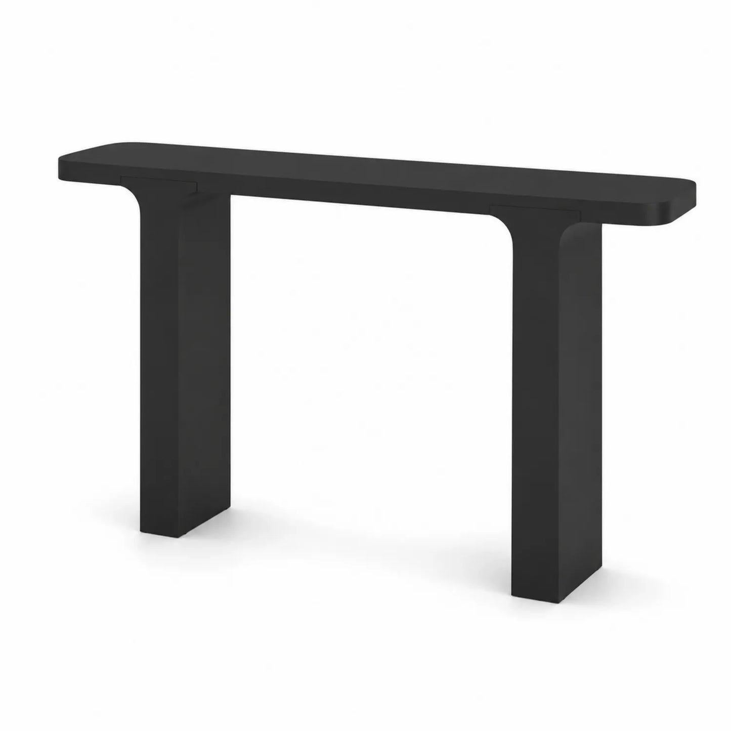 Console en métal noir 120x30x85 cm