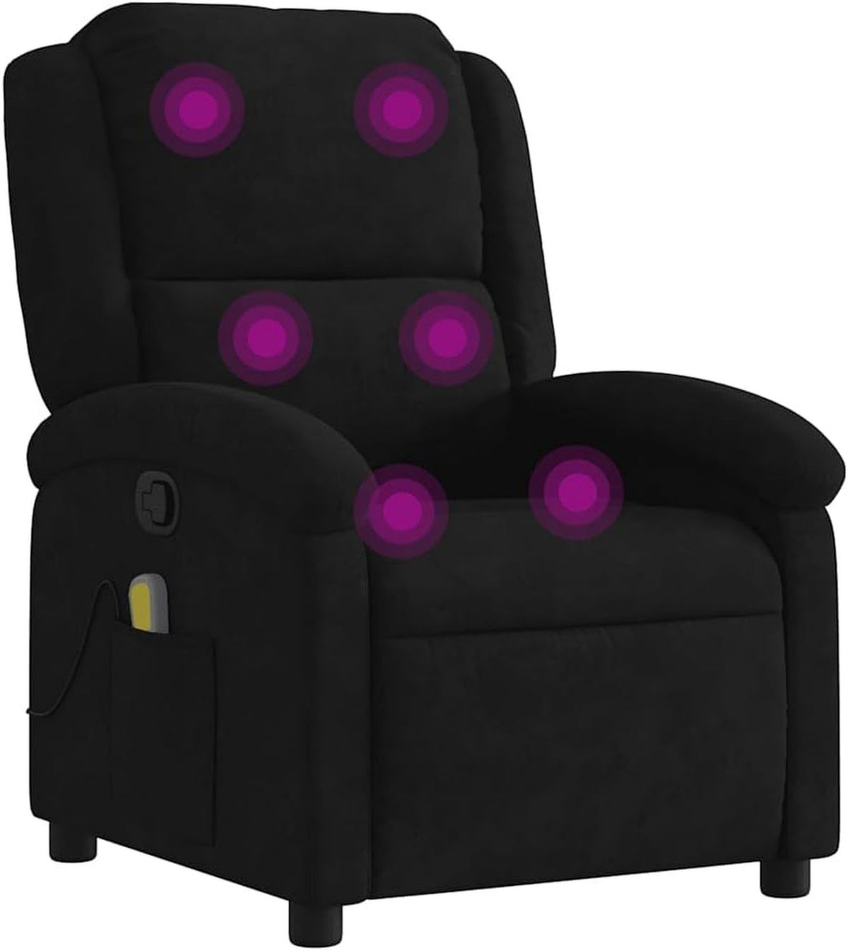 Fauteuil de massage - r¨¦glable, noir, vidaXL