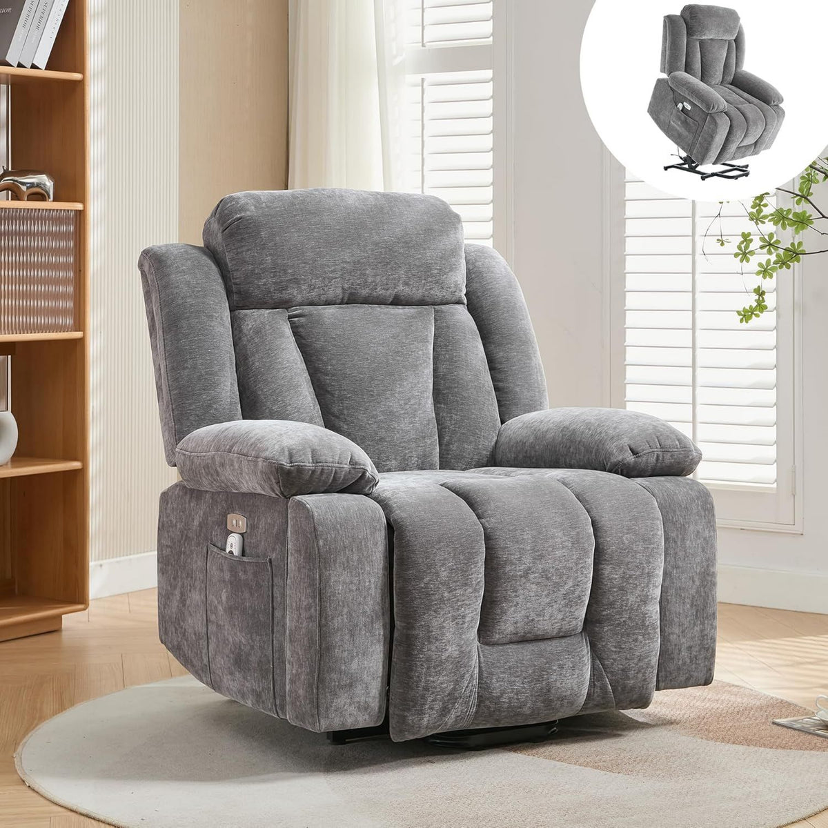Fauteuil de massage ¨C avec chauffage, 150kg, 5 Programmes, Gecheer