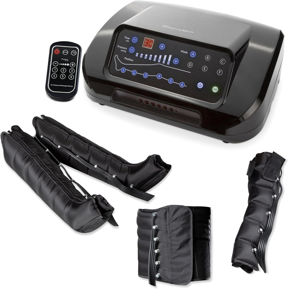 Bottes de pressoth¨¦rapie ¨C usage ¨¤ domicile, 4 chambres, 6 programmes, DinamicaMed