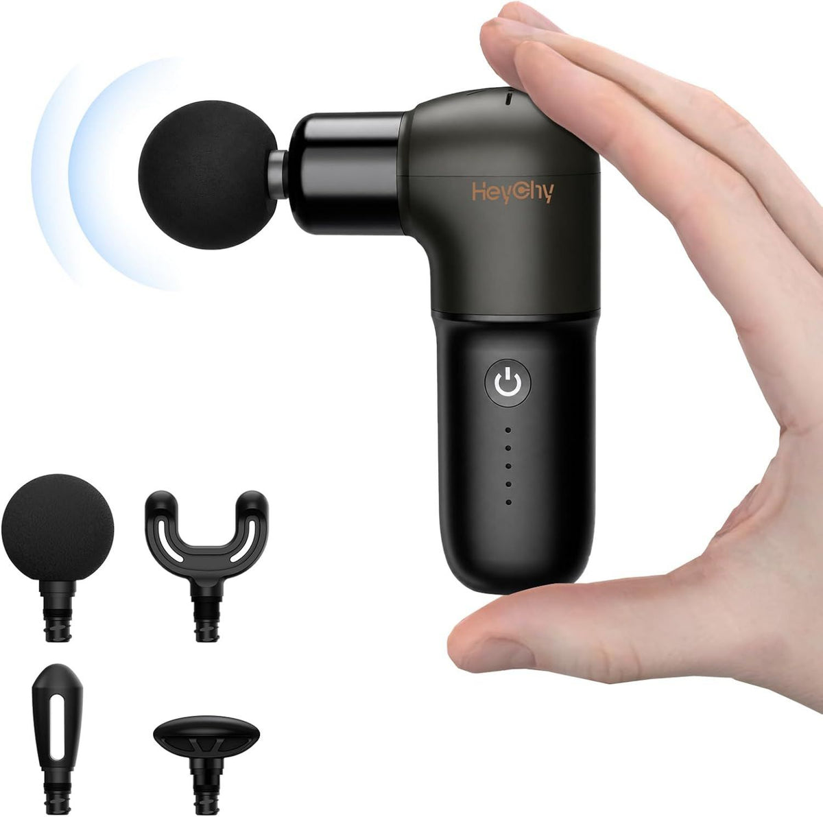 Pistolet de massage - format compact, format portable, noir, HEYCHY