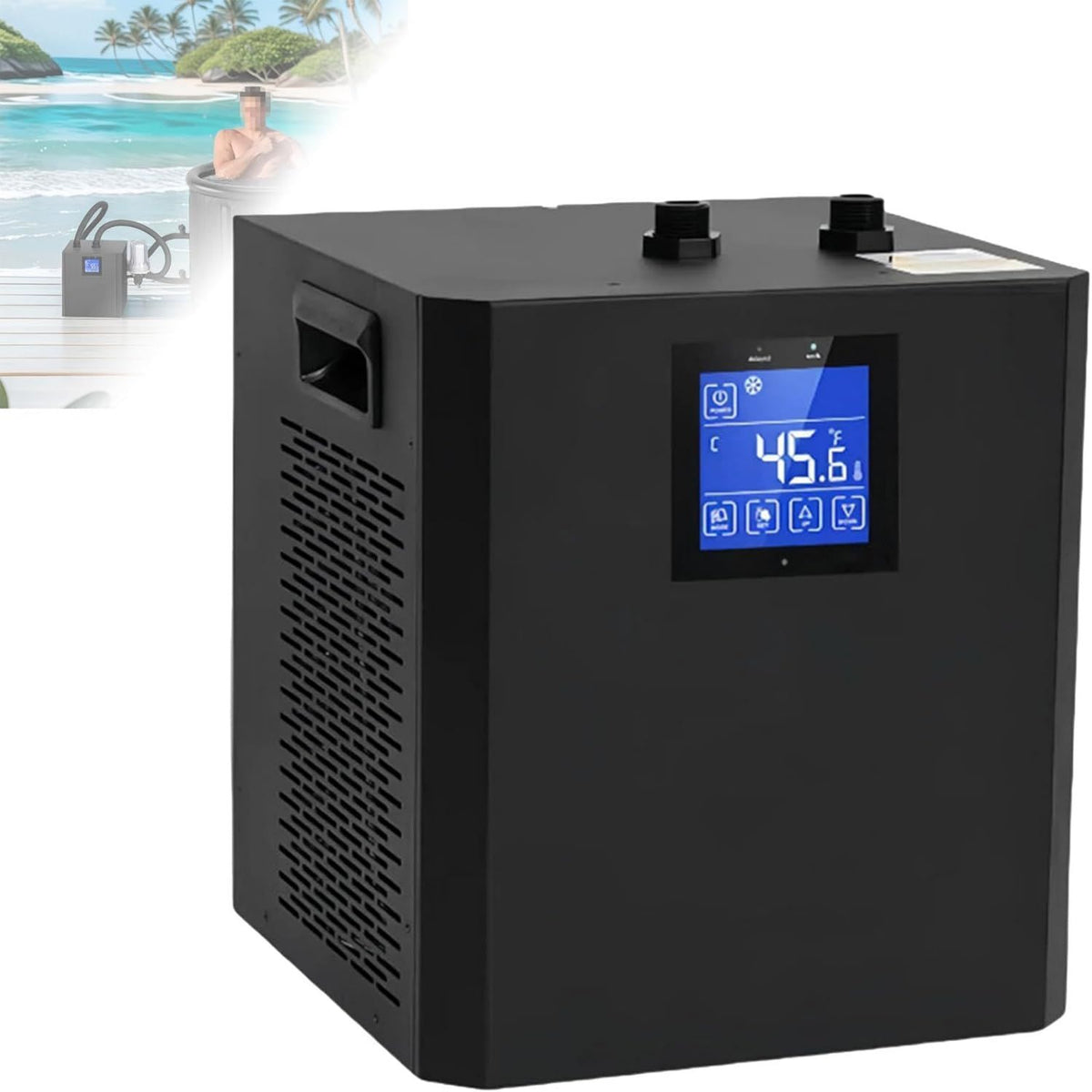 Refroidisseur pour bain froid: format portable, usage ¨¤ domicile