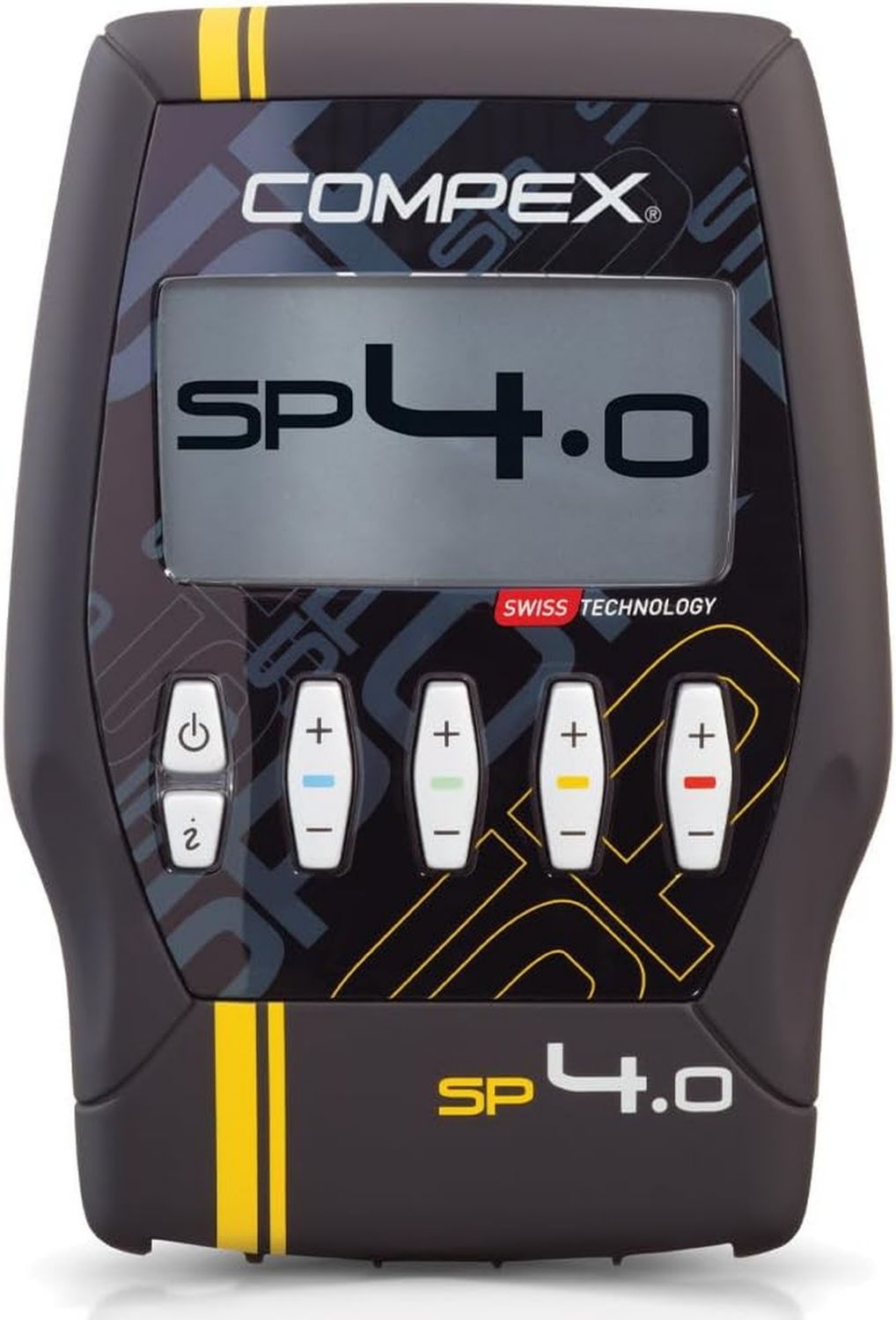 Electrostimulateur Musculaire EMS: commande via application, 999 Niveau x, 20 programmes, noir, Compex SP4.0