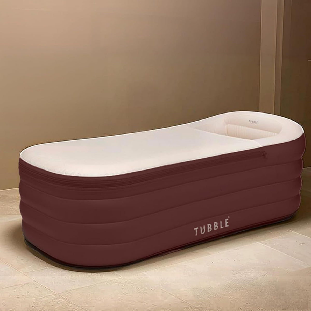 Bain froid - structure gonflable, format portable, 188cm, rouge, Tubble