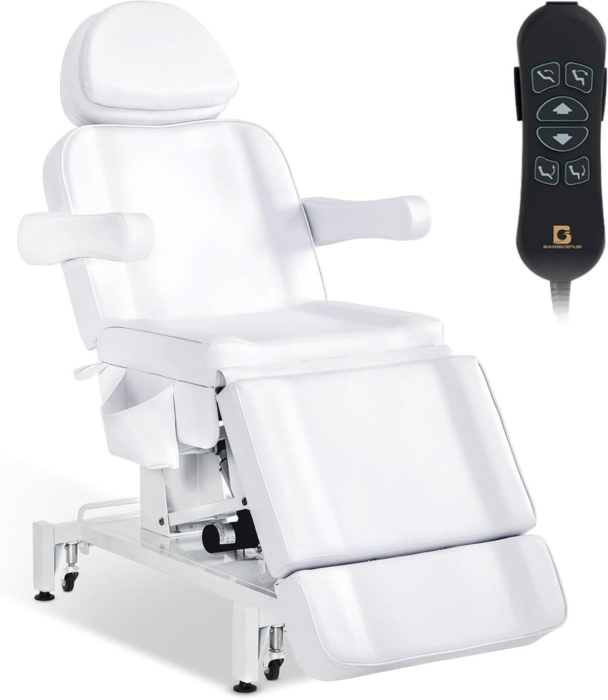 Fauteuil de massage - pliable, r¨¦glable, 18 cm, blanc
