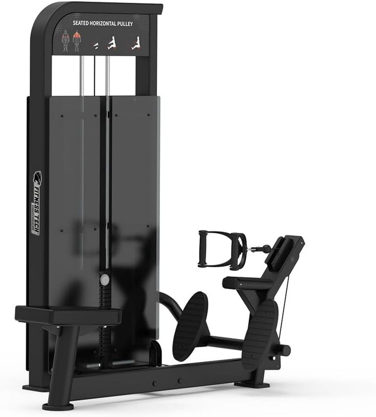 Rameur: Q235, structure en acier, format compact, usage professionnel, 100 kg
