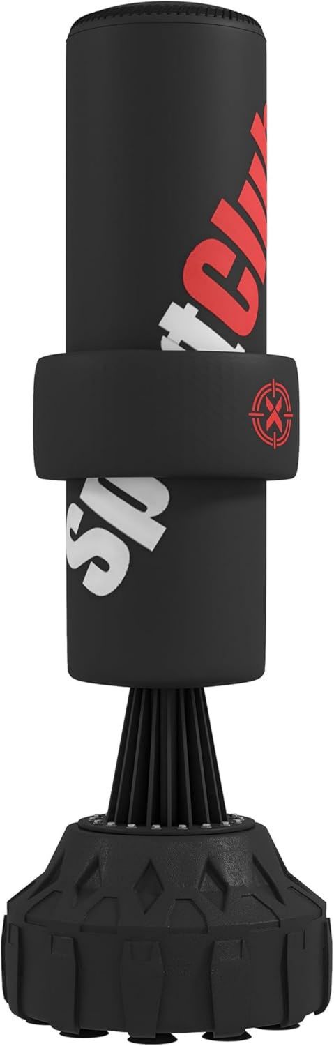 Machine de boxe musicale - sur pied, base ¨¤ ventouses, r¨¦glable, SPORTNOW