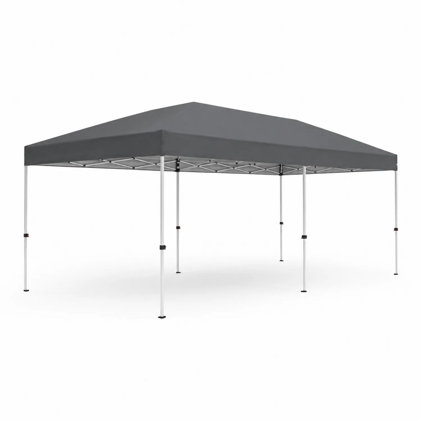 Tonnelle Pliante de Jardin 3x6m en Acier et Polyester Gris