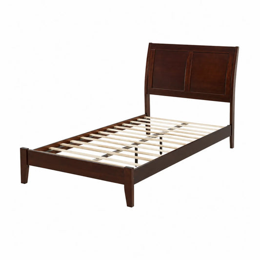 Lit simple en bois de noyer avec lattes 200x90 cm