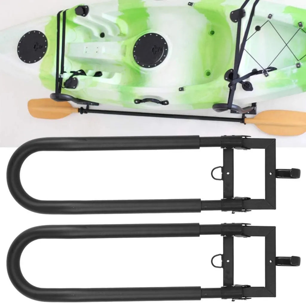 Rack Mural Kayak Pliable, Support de Rangement Robuste pour Cano? et Bateau de P¨ºche, Lot de 2