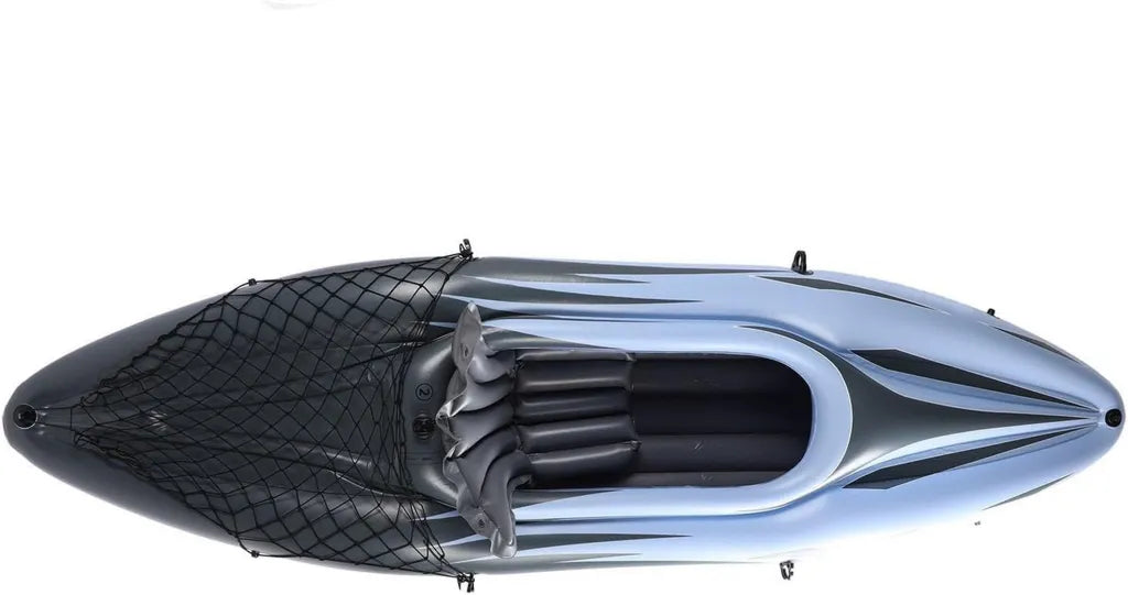 Kayak Gonflable PVC R¨¦sistant avec Pompe et Pagaie pour Aventures Nautiques