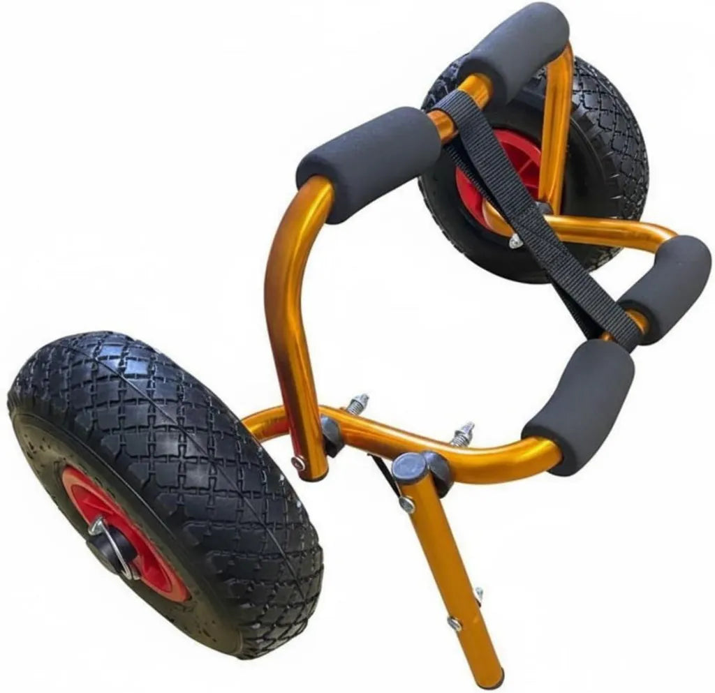 Chariot de Plage Pliable pour Kayak L¨¦ger en Sable Dor¨¦