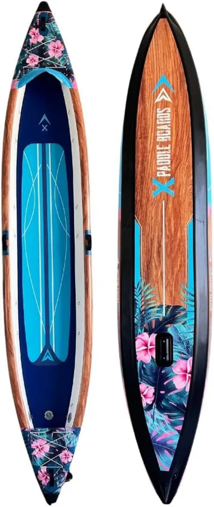 Kayak Gonflable 3 Places K-Hawaii avec Technologie Dropstitch 490x85x42 cm
