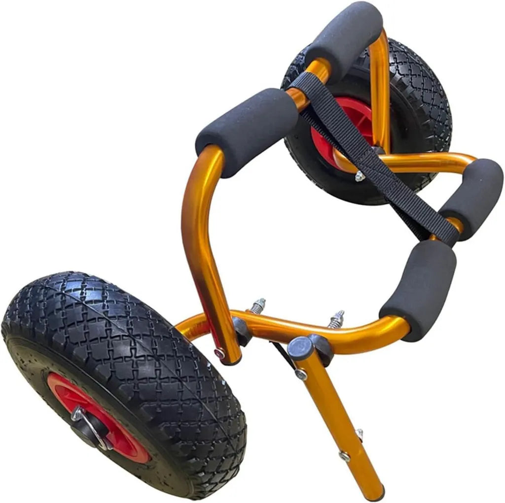 Chariot de Kayak Pliable, Portable et Robuste avec Roues Pleines