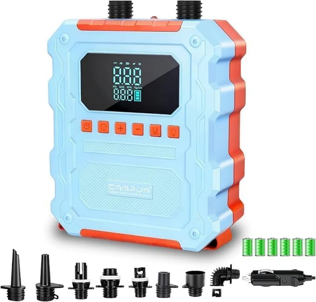 Pompe ¨¦lectrique Haute Pression 60 PSI, Rechargeable pour Paddle et Kayak, Gonflage/D¨¦gonflage Automatique