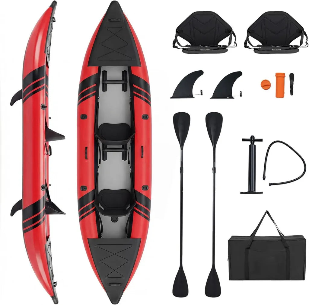 Kayak Gonflable 2 Places avec Accessoires Complet