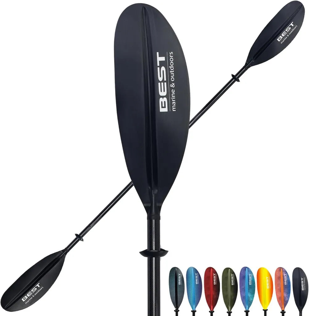 Pagaie de Kayak en Carbone 234 cm - Lames en Fibre de Verre L¨¦g¨¨res