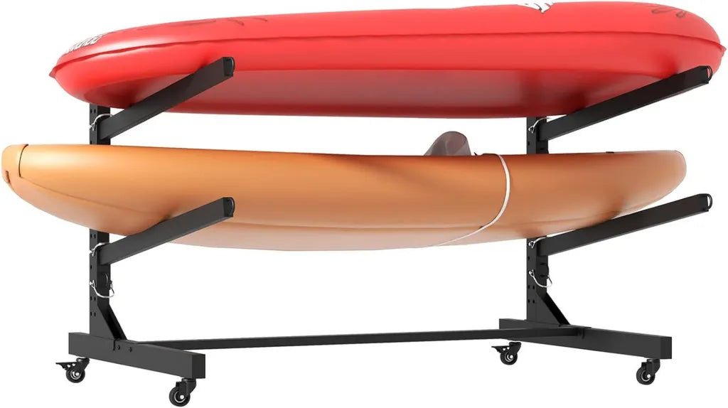 Support de Rangement Ext¨¦rieur Ajustable pour 2 ¨¤ 4 Kayaks, Cano?s, SUP et Planches de Surf