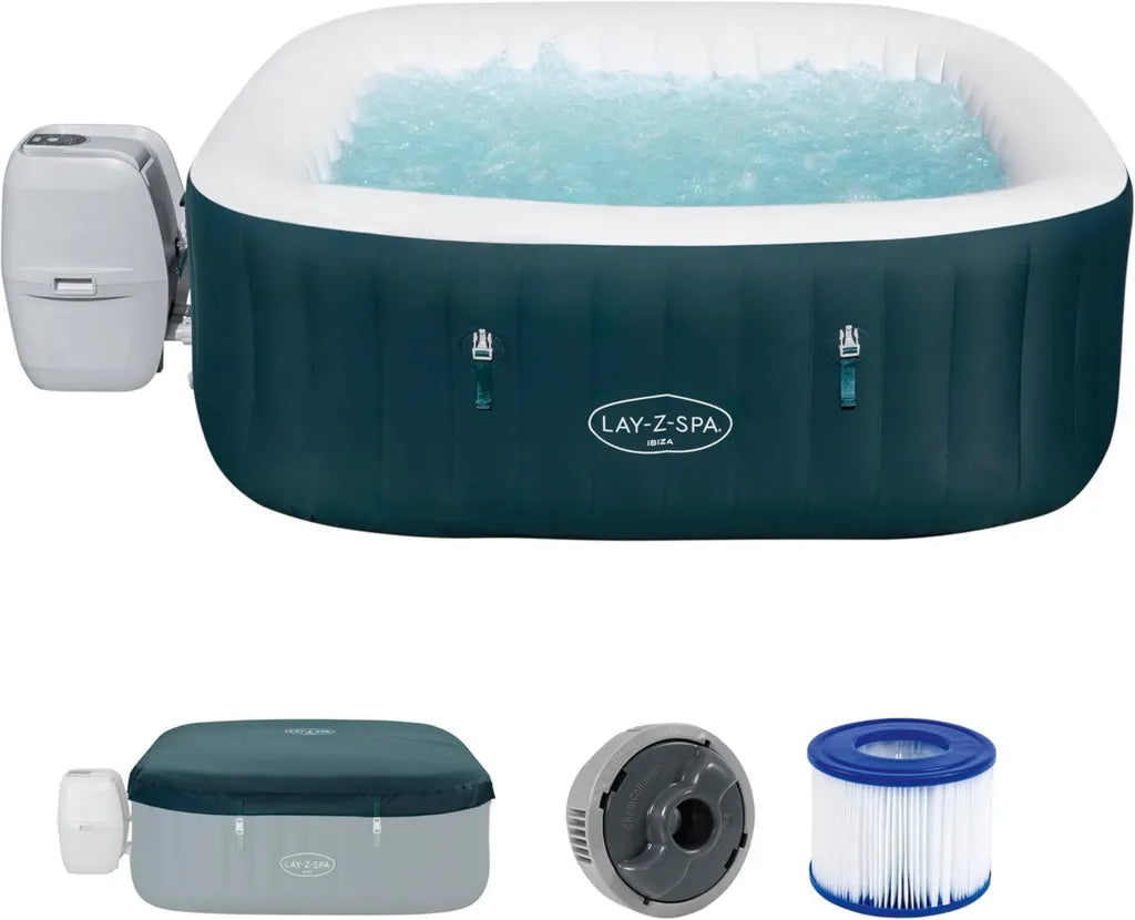 Spa Gonflable Bestway Ibiza AirJet 6 Personnes Vert 1,80m