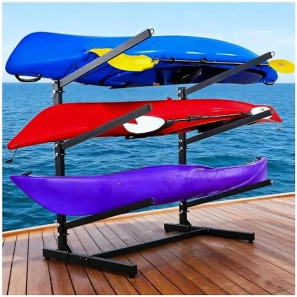 Support robuste pour kayak et surf, capacit¨¦ 200 LB, bras ajustables pour garage et ext¨¦rieur, acier inoxydable, montage rapide en 5 minutes