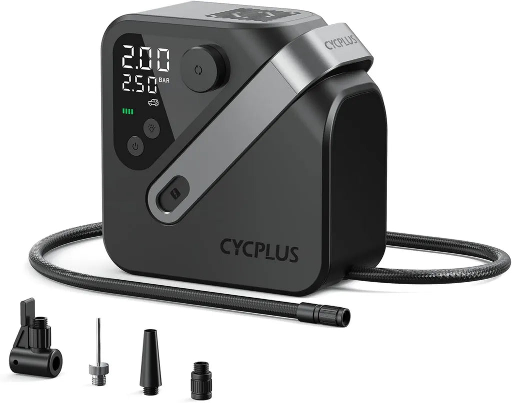 Compresseur d'Air Portable CYCPLUS AL7, Pompe ¨¦lectrique Haute Performance pour V¨¦hicules Utilitaires
