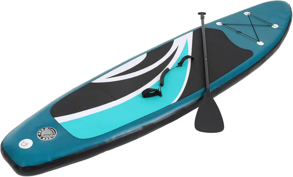 Planche de Paddle Gonflable 305cm, Set Complet avec Pompe et Sac, Supporte Jusqu'¨¤ 150kg, Id¨¦al pour Mer, Lac et Surf