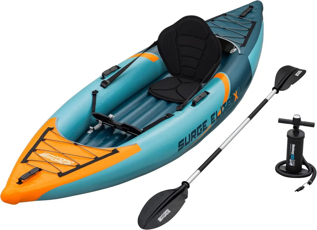 Bestway - Kayak Gonflable Solo Surge Elite X1 312cm - Bleu