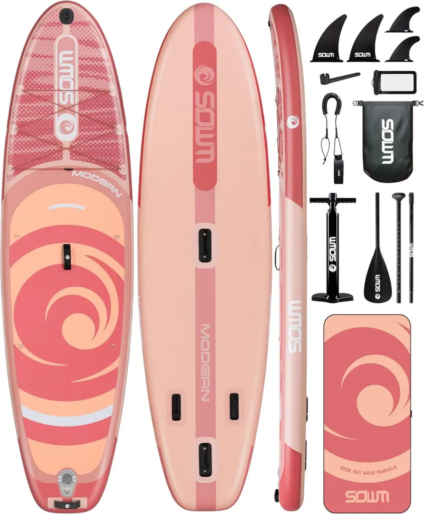 Planche de Paddle Gonflable Premium avec Accessoires, Pagaie Ajustable, Pompe, Sac de Transport, 320 x 84 x 15 cm, Capacit¨¦ 158 kg