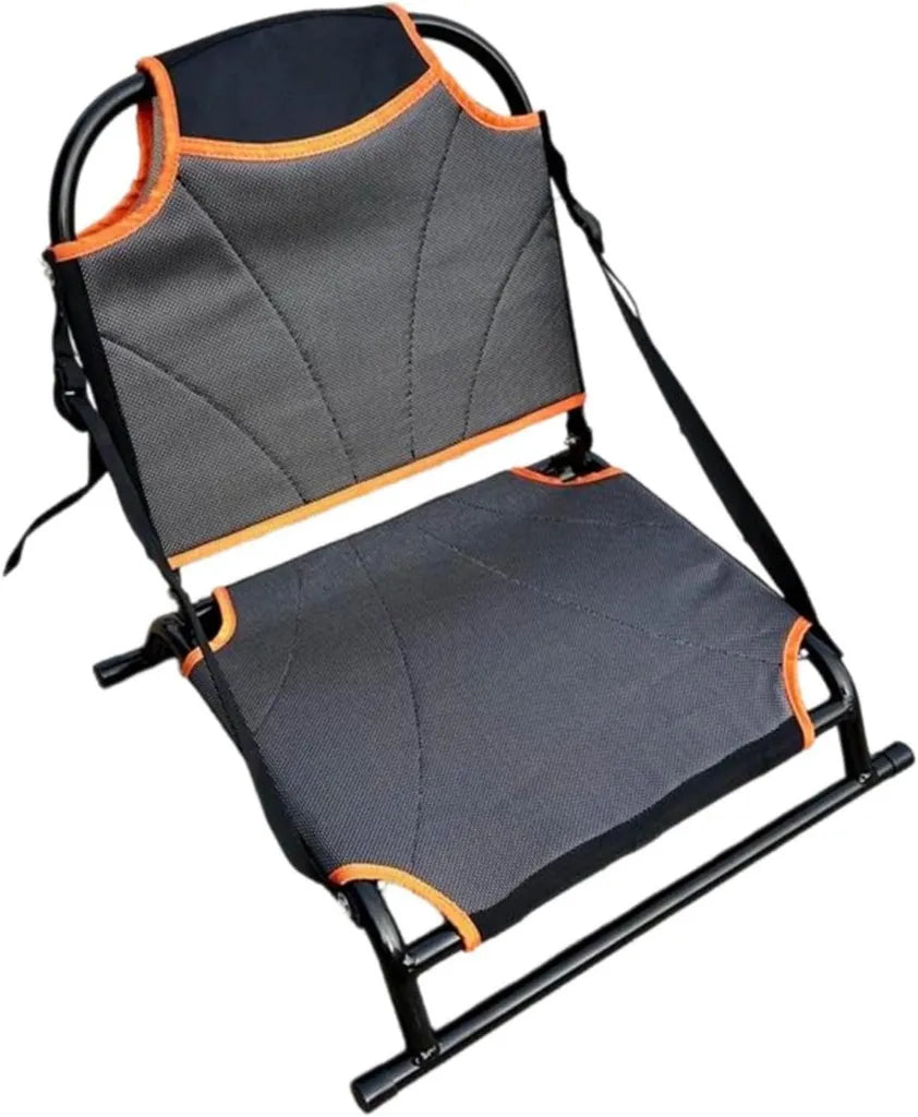 Chaise de kayak pliable avec dossier ajustable, structure en aluminium l¨¦ger pour p¨ºche en cano?