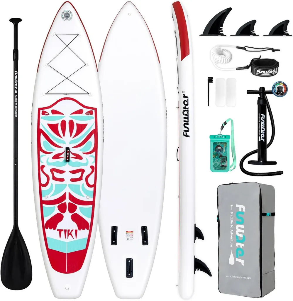 Planche de SUP Gonflable FunWater Ultra L¨¦g¨¨re avec Accessoires Complets