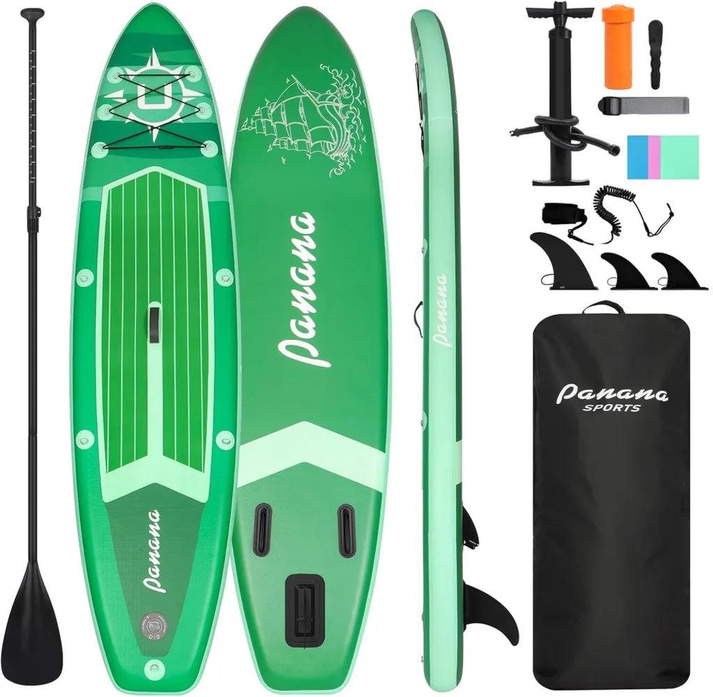 Planche ¨¤ Pagaie Gonflable Panana avec Accessoires, Surf L¨¦ger, Pagaie Ajustable pour Adultes et Adolescents