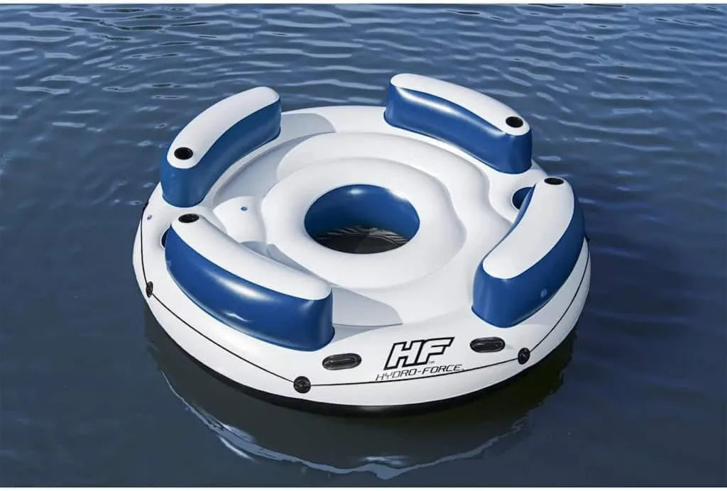 Matelas Gonflable Bestway Hydro-Force avec Dossiers et Porte-gobelets, Id¨¦al pour Piscine et Plage