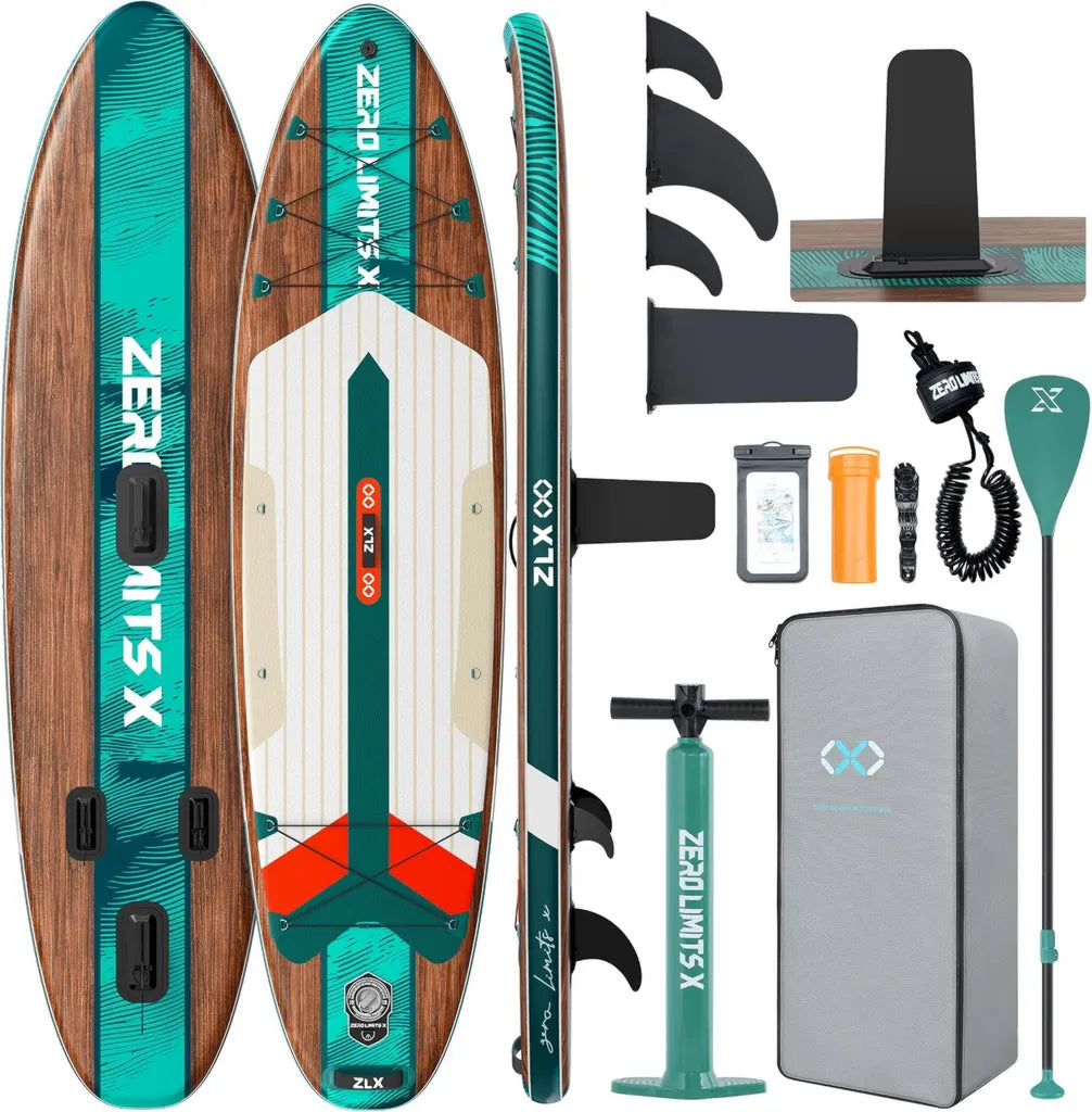Planche Paddle Gonflable 2 Places avec Si¨¨ge Kayak et Accessoires, 320 x 84 cm, pour Tous Niveaux
