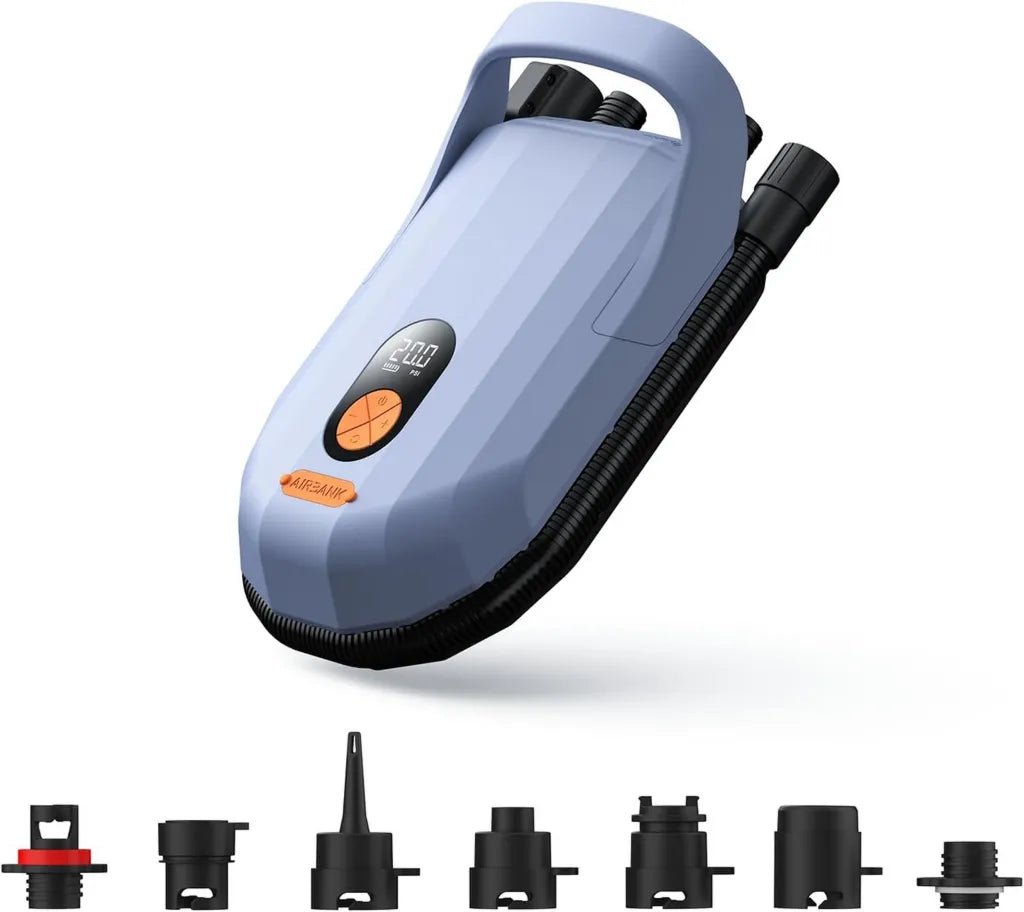 AIRBANK Pompe ¨¤ Air ¨¦lectrique Whale Shark Pro 20PSI, Gonflage et D¨¦gonflage, Rechargeable pour Kayaks, Bateaux Gonflables, Tentes, Ailes de Dragon (Violet)