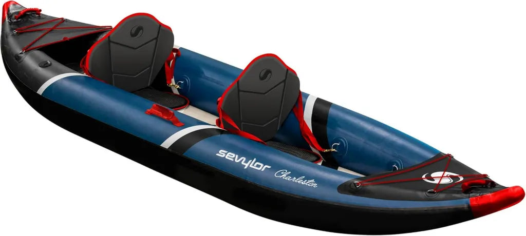 Kayak Gonflable Sevylor Charleston pour 2 - Haute Pression et Accessoires Inclus